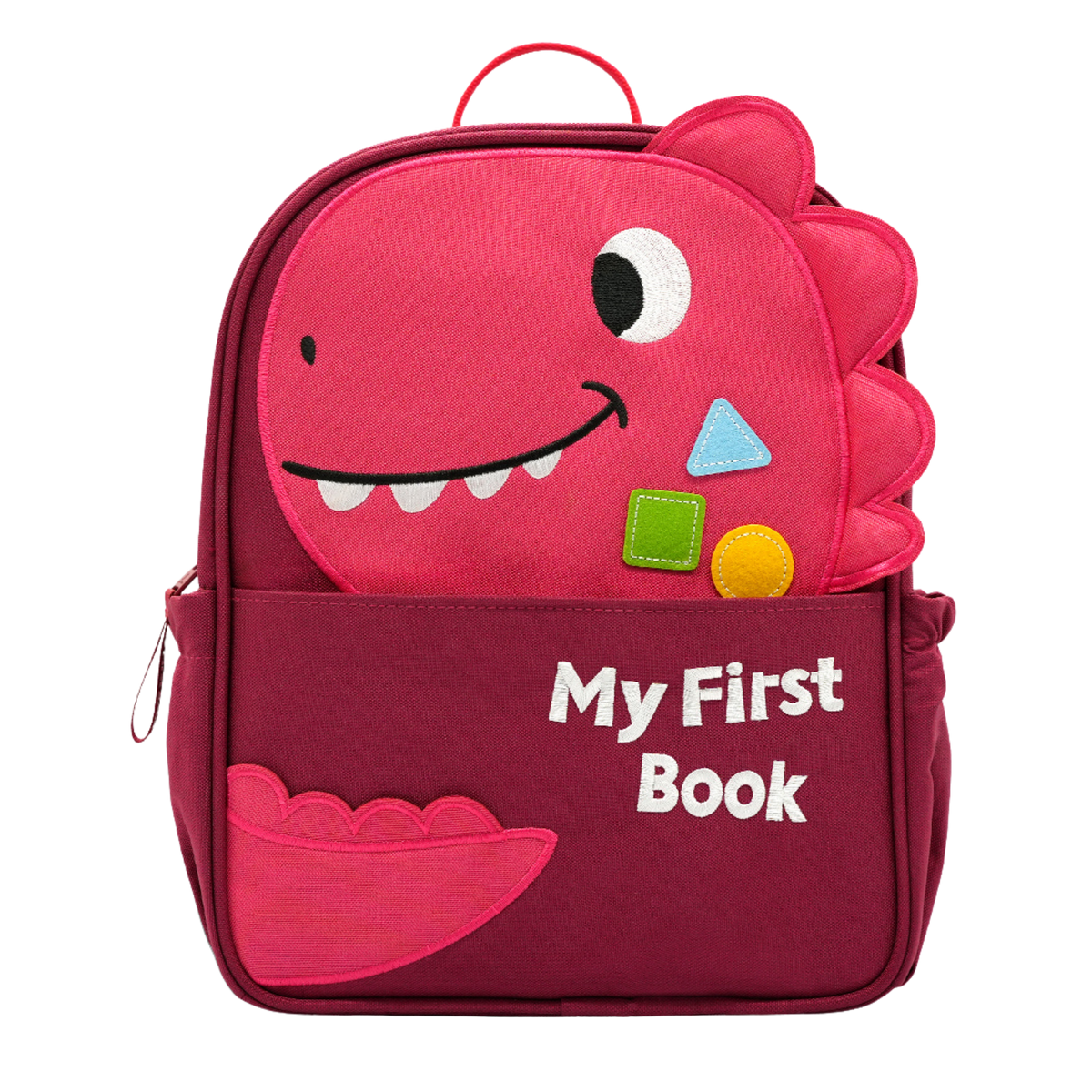 Children's backpack in My Everyday design (red) from My First Book – matching accessory for the quiet book